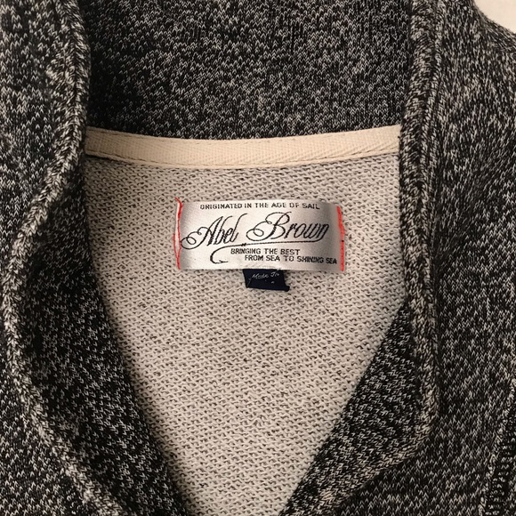 Black/Grey Soft Button Cardigan - Picture 5 of 6